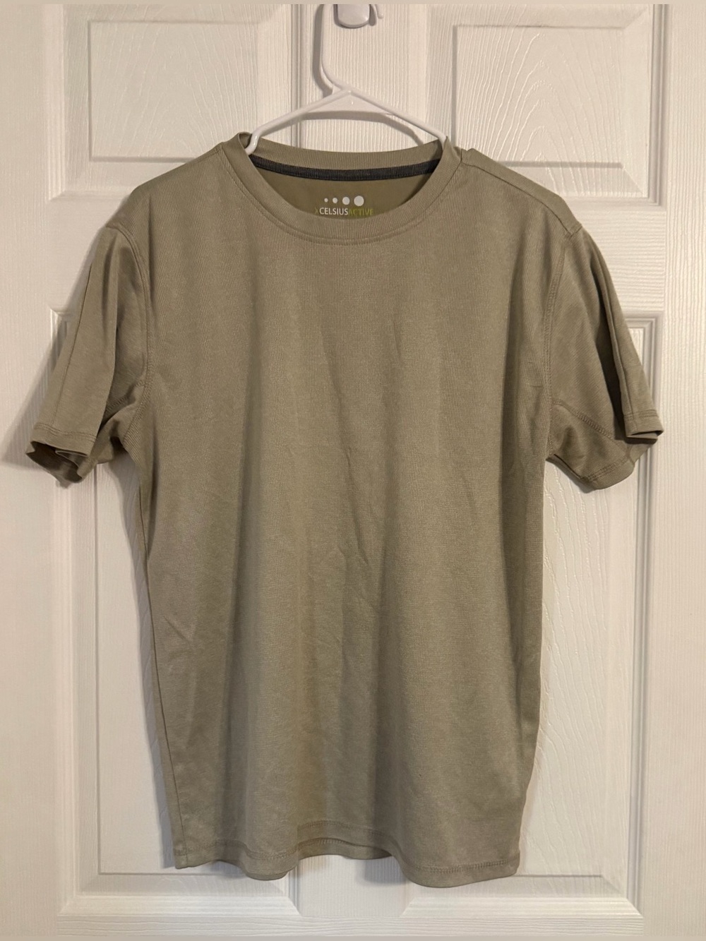 Xcelsius Active Men’s Medium Beige Tshirt Short Sleeve